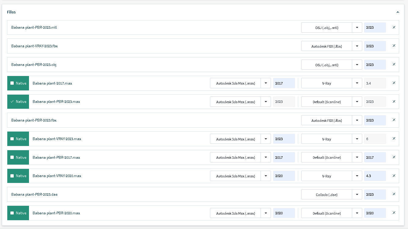 Babana plant 3D model_17