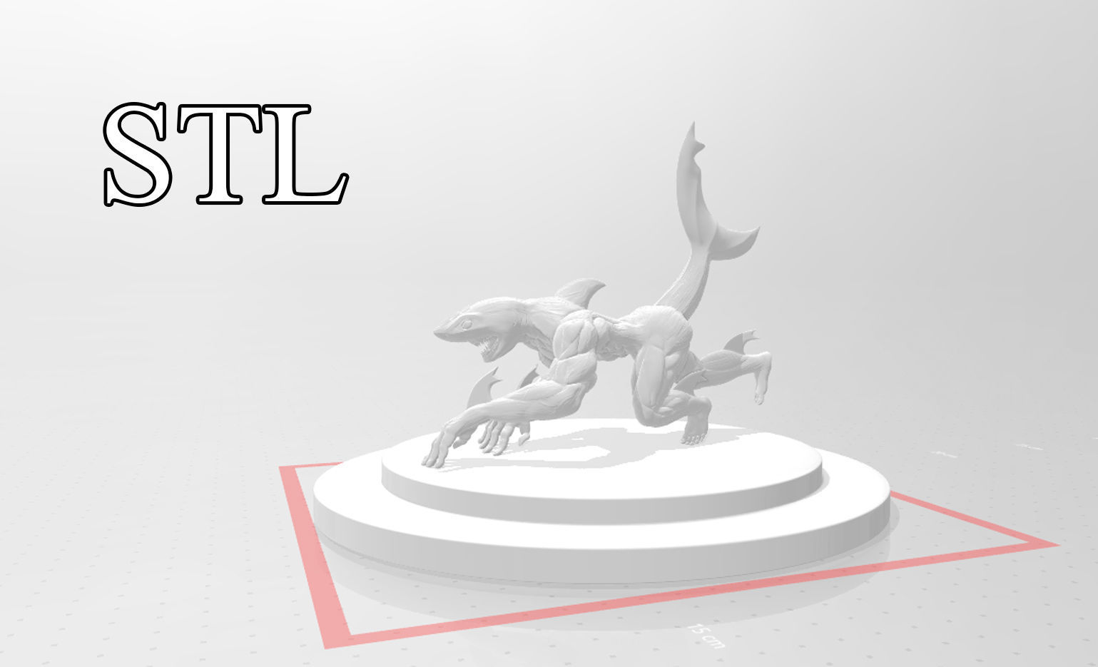 HumanShark Sculpting 3D Print -model 3D print model_8