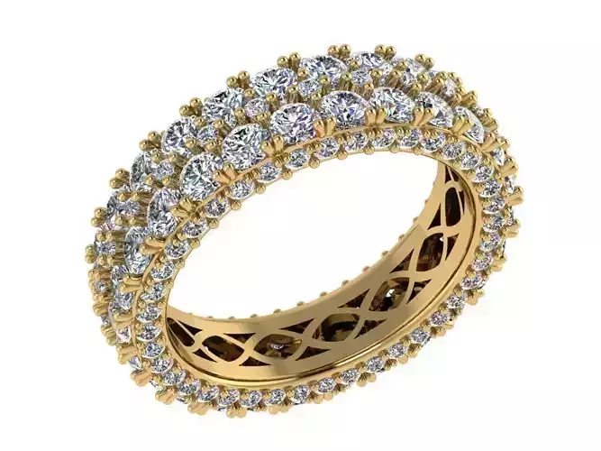 Ring269 diamond eternity ring gold