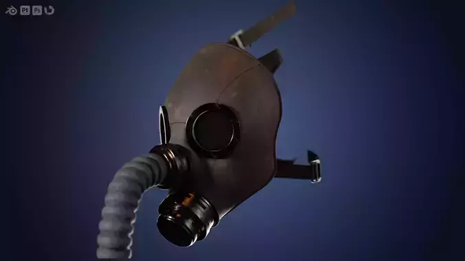 Old gas mask 3D model