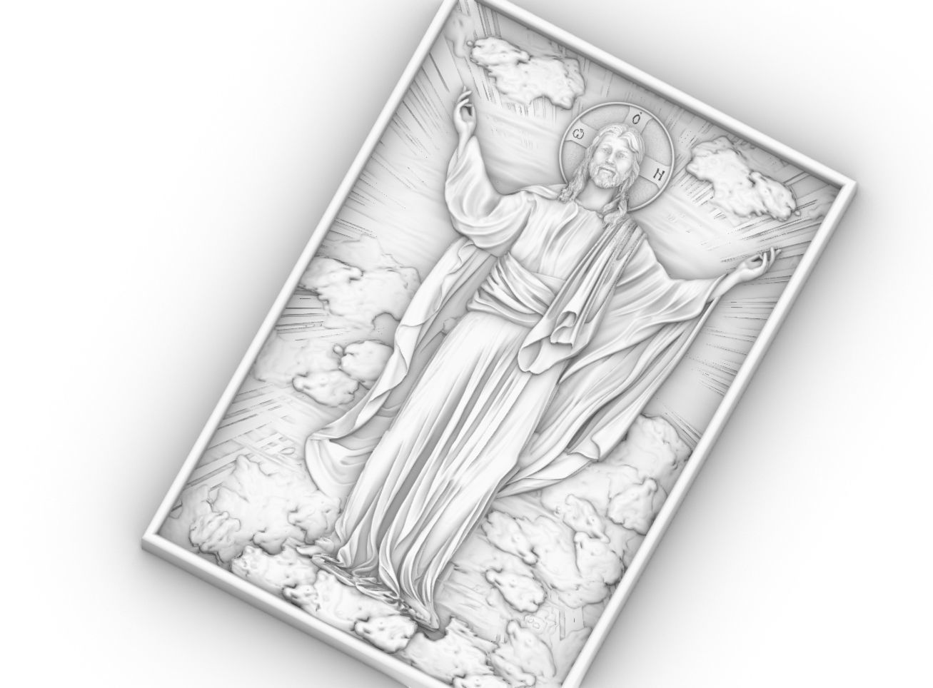 ascension of jesus 3D print model_10