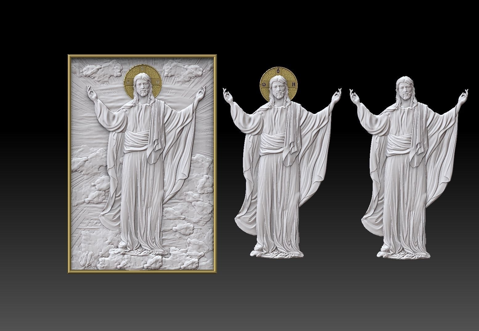 ascension of jesus 3D print model_8
