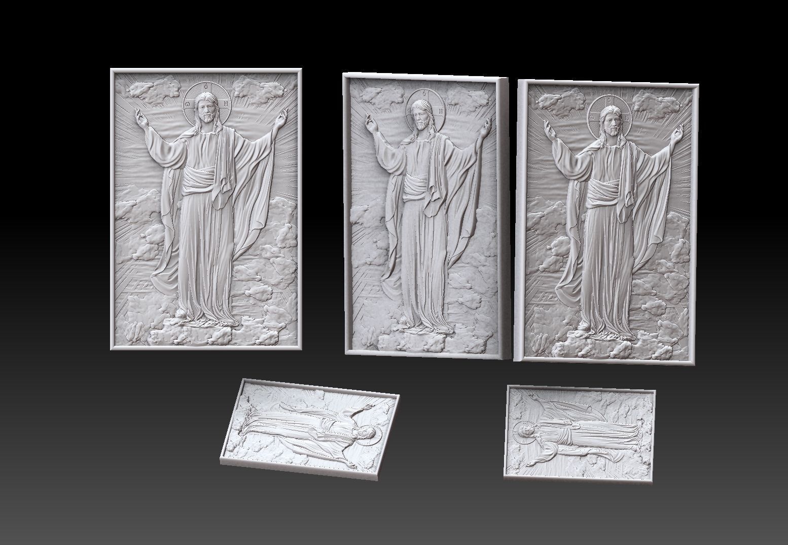 ascension of jesus 3D print model_6