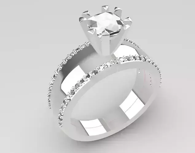 Cushion Diamond Engagement Ring