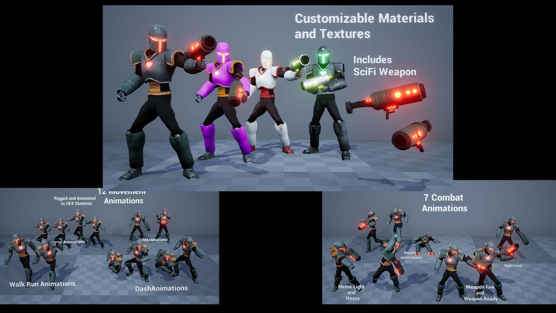 Full Metal Mega Pack - Unreal Project Bundle Low-poly 3D model_8