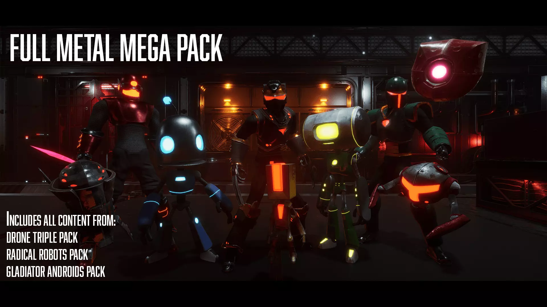 Full Metal Mega Pack - Unreal Project Bundle Low-poly 3D model_0