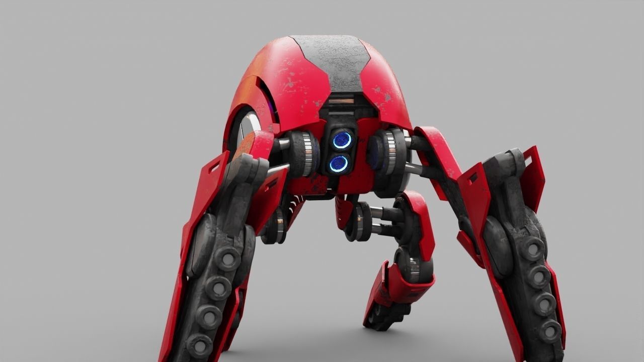 BATTLE DROID S2000  rigged 3D model_12