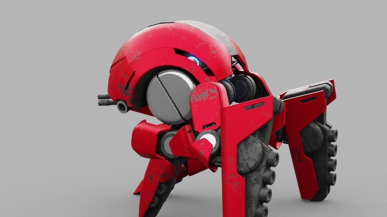 BATTLE DROID S2000  rigged 3D model_14