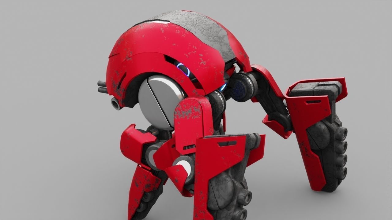 BATTLE DROID S2000  rigged 3D model_22