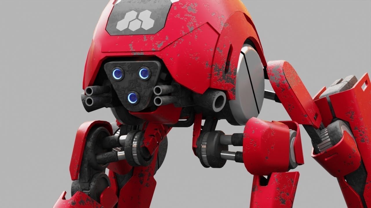 BATTLE DROID S2000  rigged 3D model_17