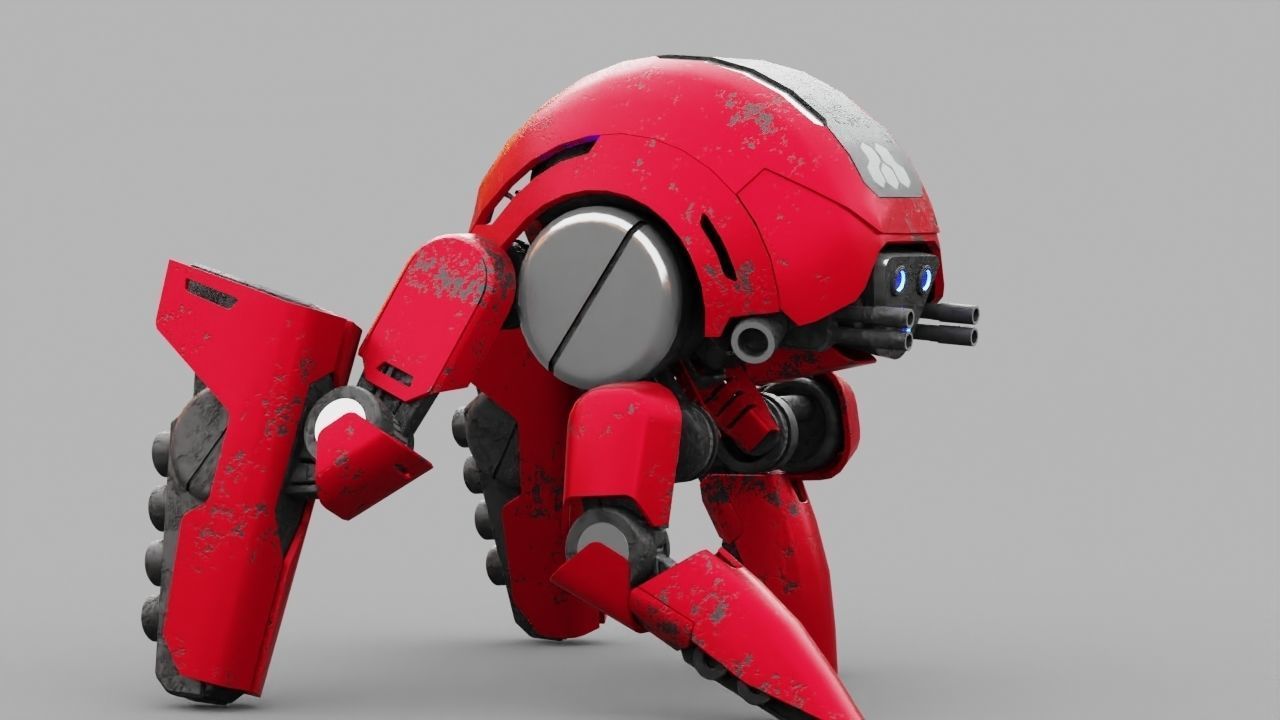 BATTLE DROID S2000  rigged 3D model_6