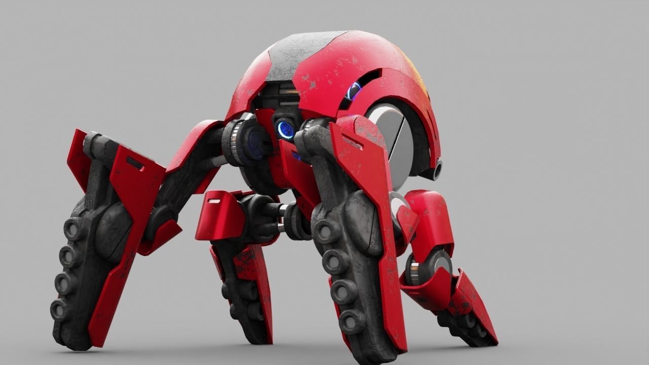 BATTLE DROID S2000  rigged 3D model_10