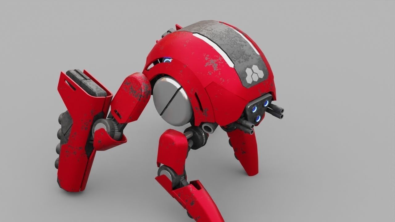 BATTLE DROID S2000  rigged 3D model_25