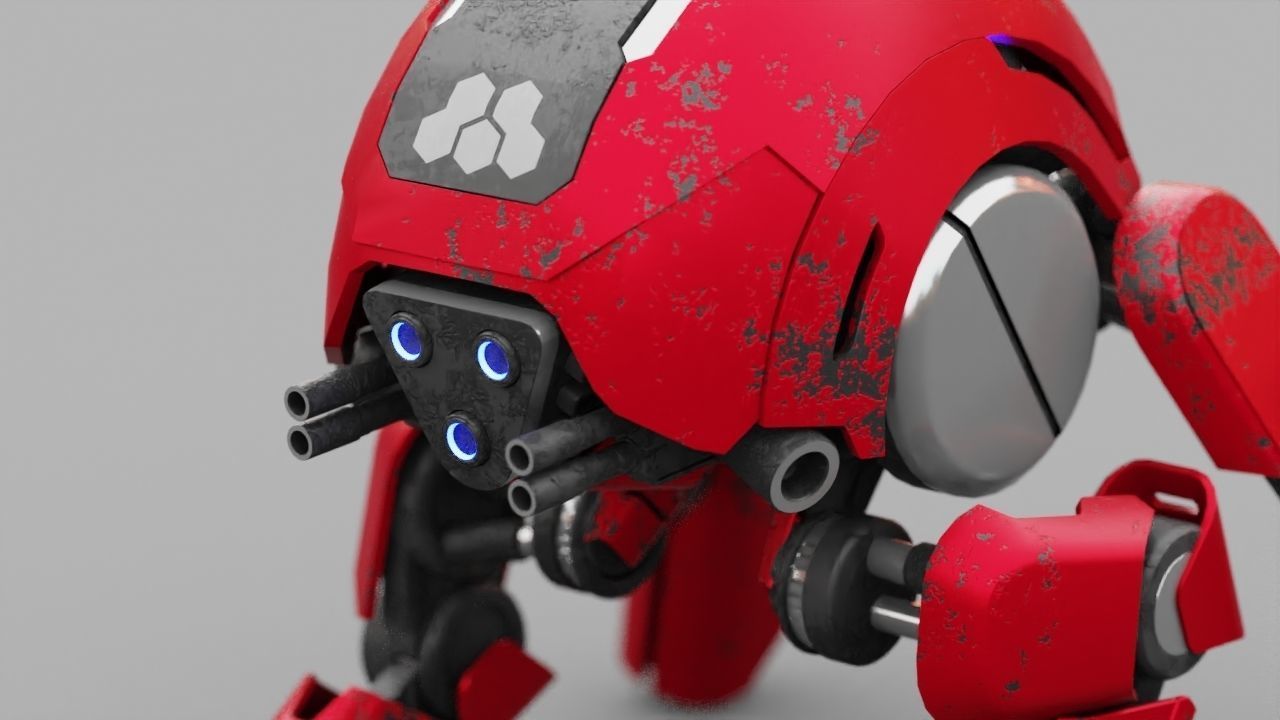 BATTLE DROID S2000  rigged 3D model_20