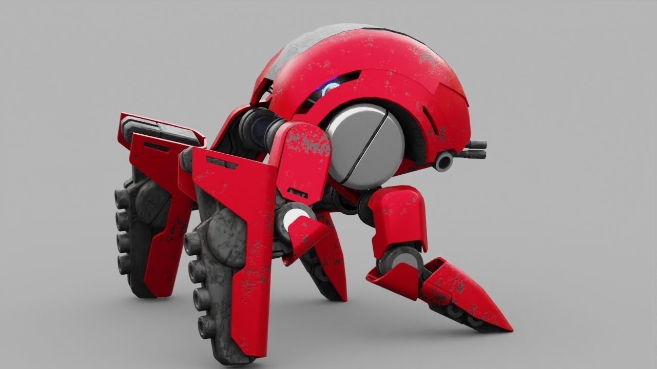 BATTLE DROID S2000  rigged 3D model_24