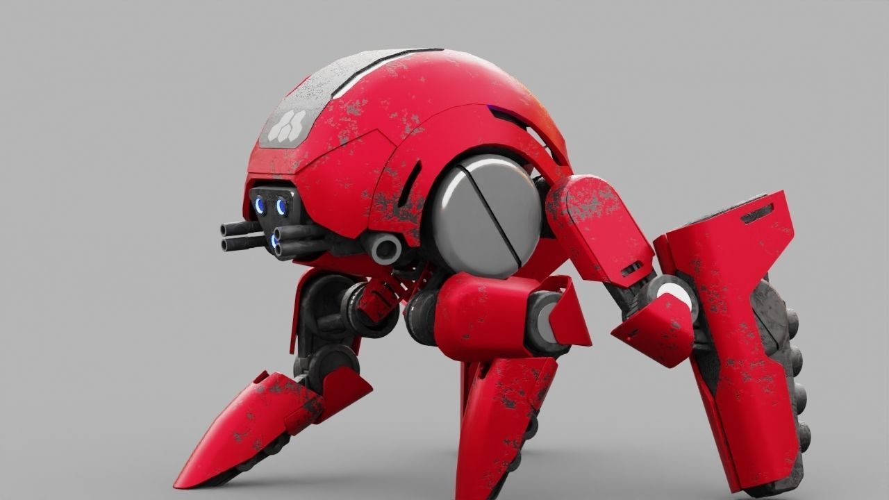 BATTLE DROID S2000  rigged 3D model_16