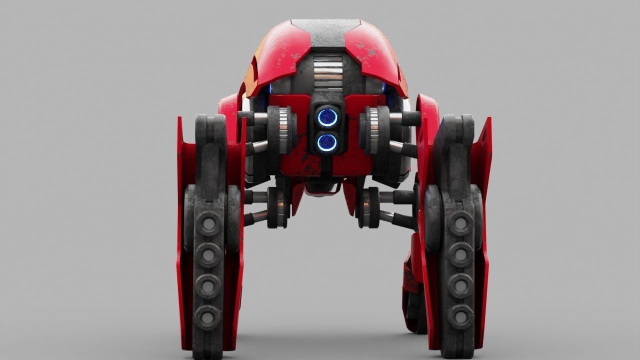 BATTLE DROID S2000  rigged 3D model_29