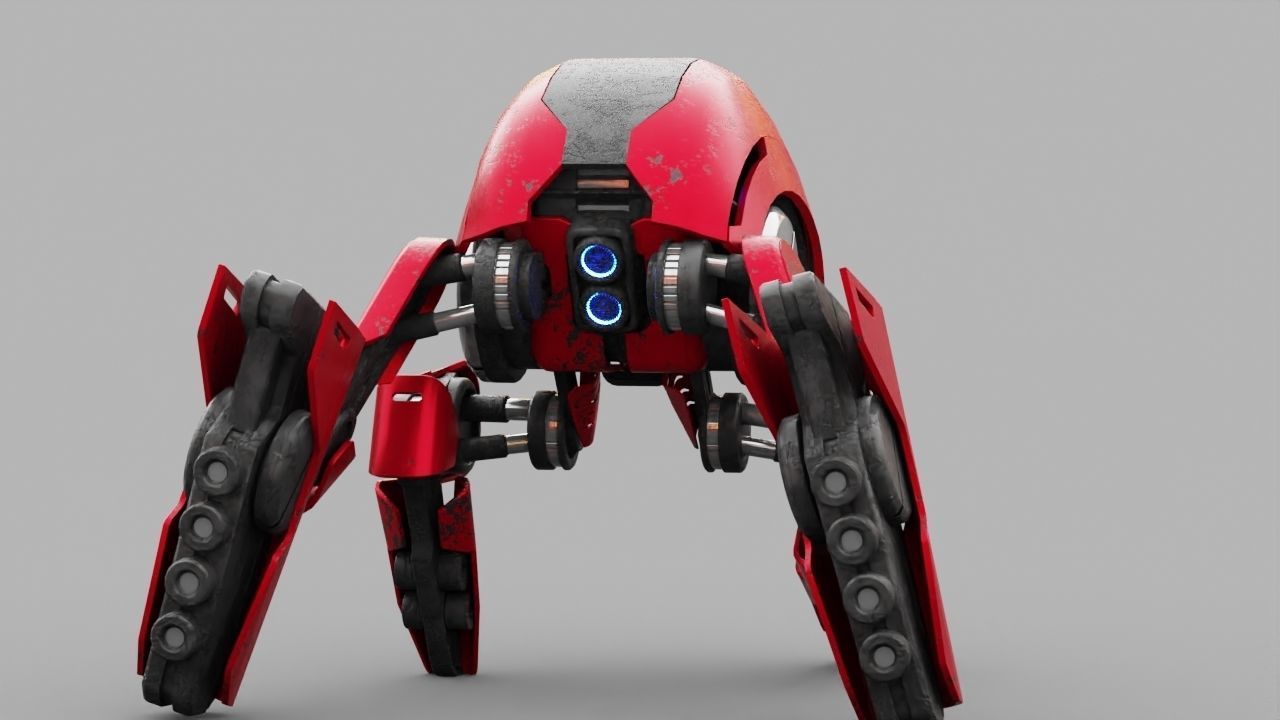 BATTLE DROID S2000  rigged 3D model_11