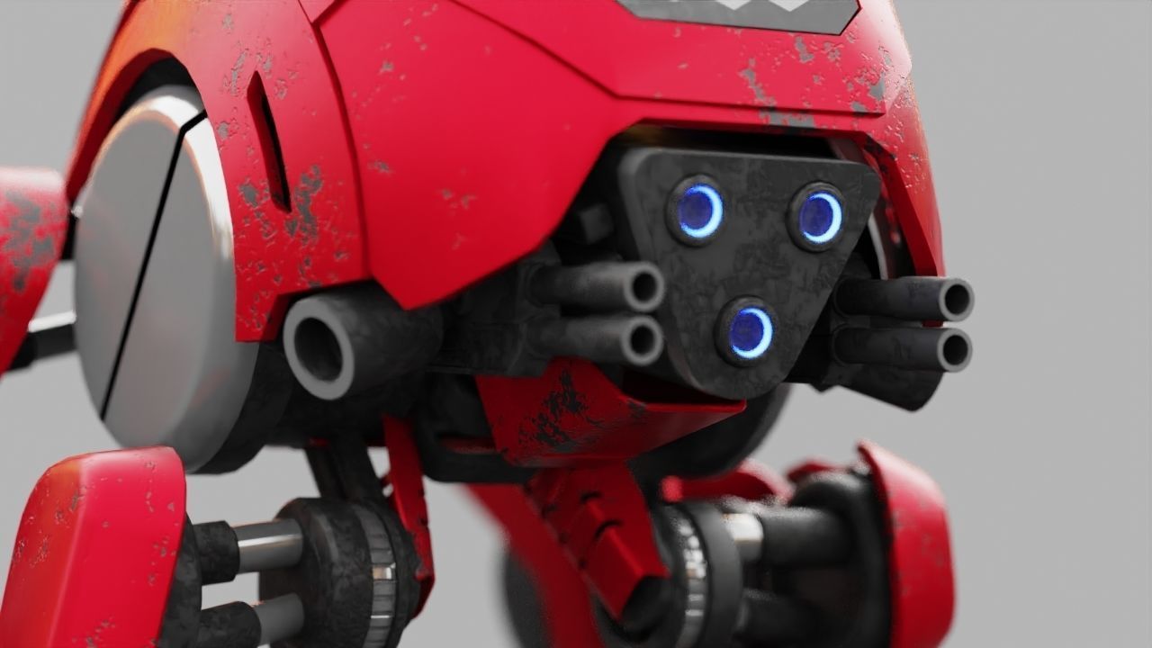 BATTLE DROID S2000  rigged 3D model_18