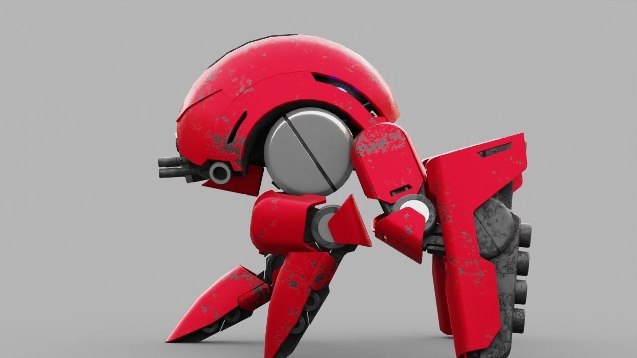 BATTLE DROID S2000  rigged 3D model_15