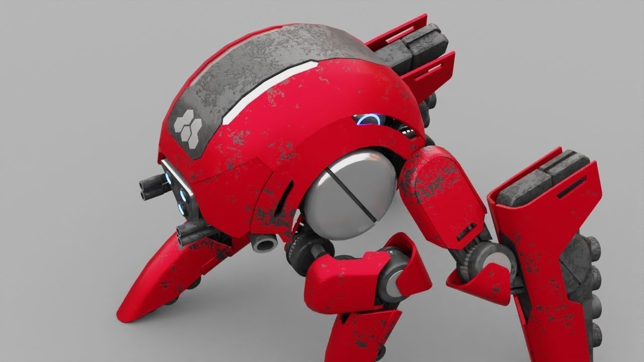 BATTLE DROID S2000  rigged 3D model_21