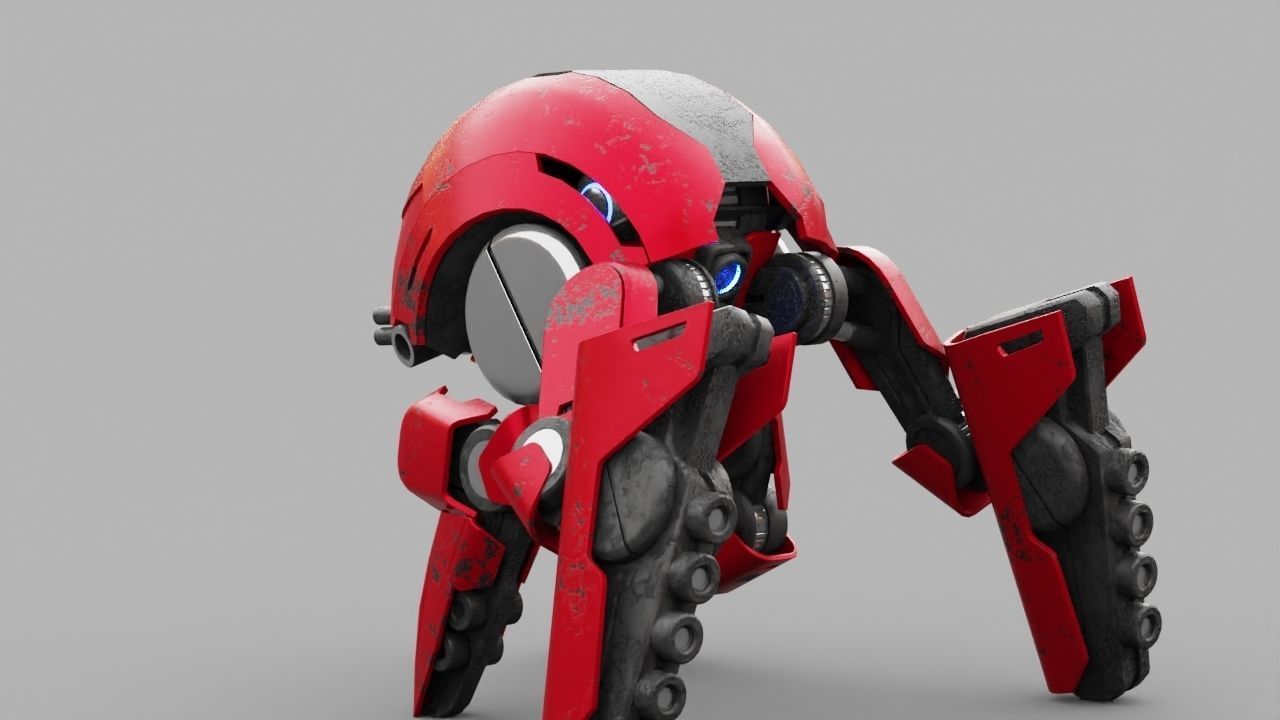 BATTLE DROID S2000  rigged 3D model_13