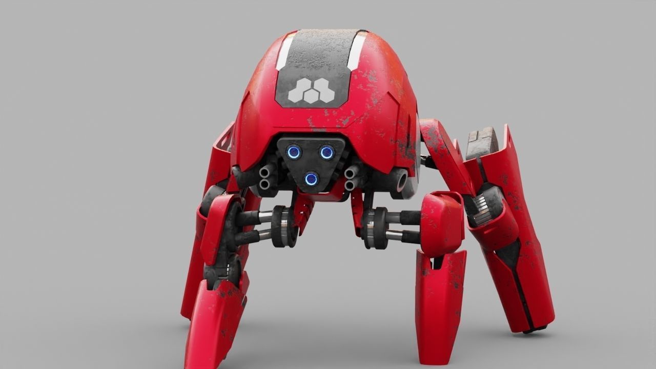 BATTLE DROID S2000  rigged 3D model_2