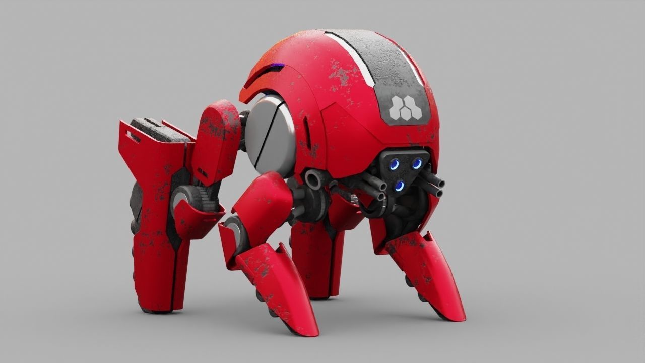 BATTLE DROID S2000  rigged 3D model_26