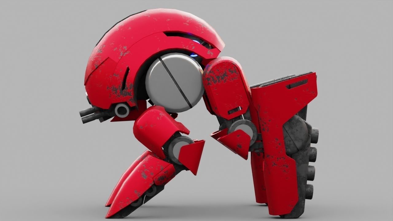 BATTLE DROID S2000  rigged 3D model_28