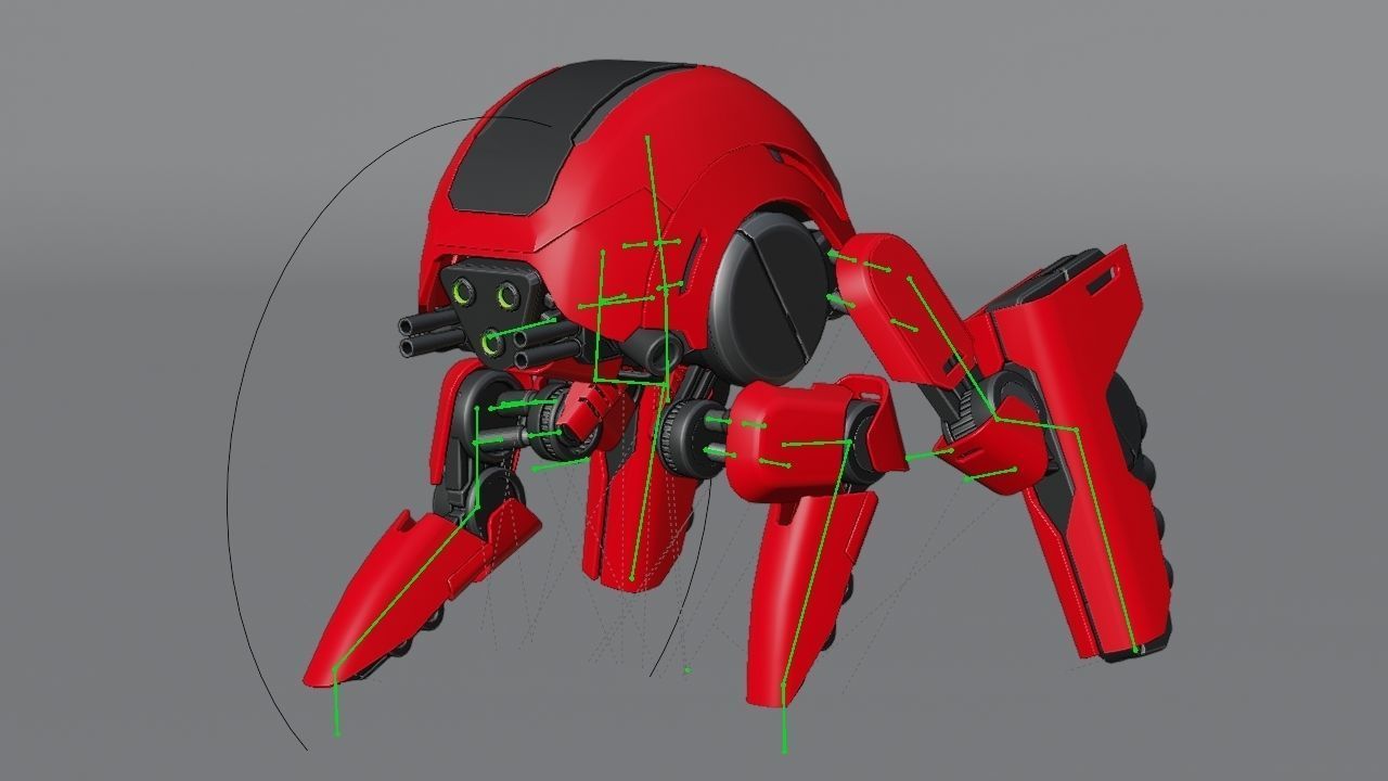 BATTLE DROID S2000  rigged 3D model_38