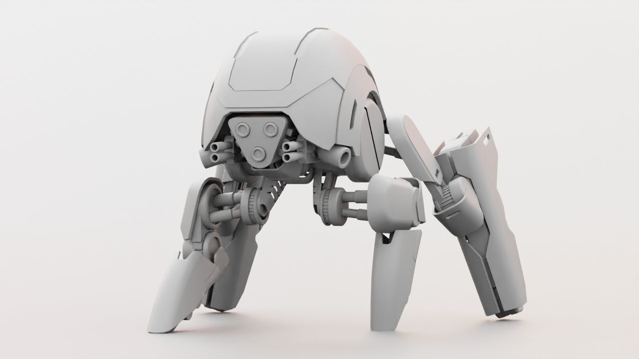 BATTLE DROID S2000  rigged 3D model_31