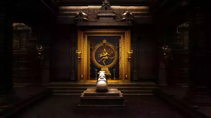 lord Nataraja temple 3d model 3D model