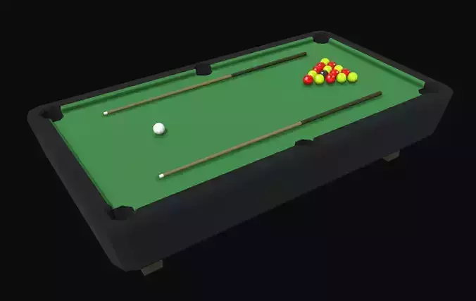 Pool Table Low Poly