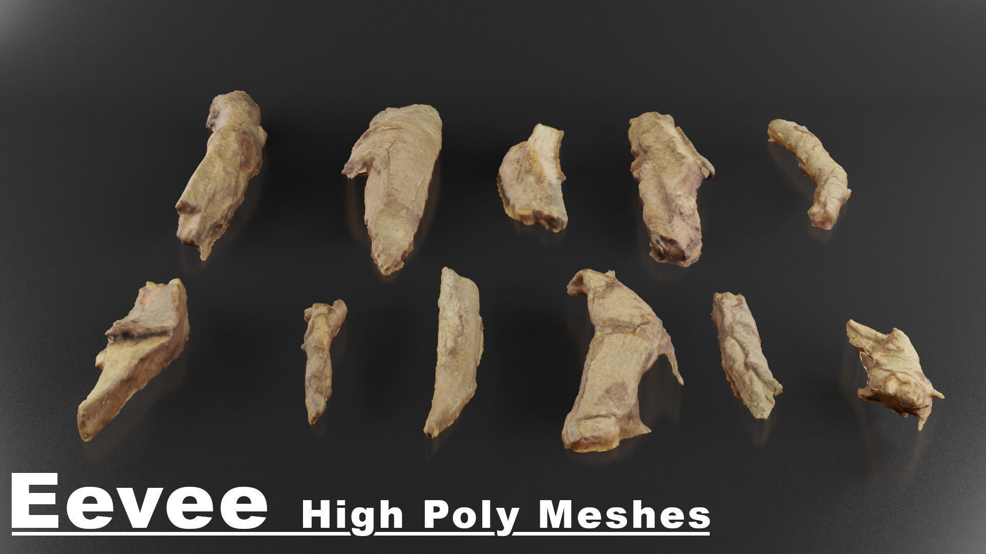 Wood Rubble Volume 2 Low-poly 3D model_3