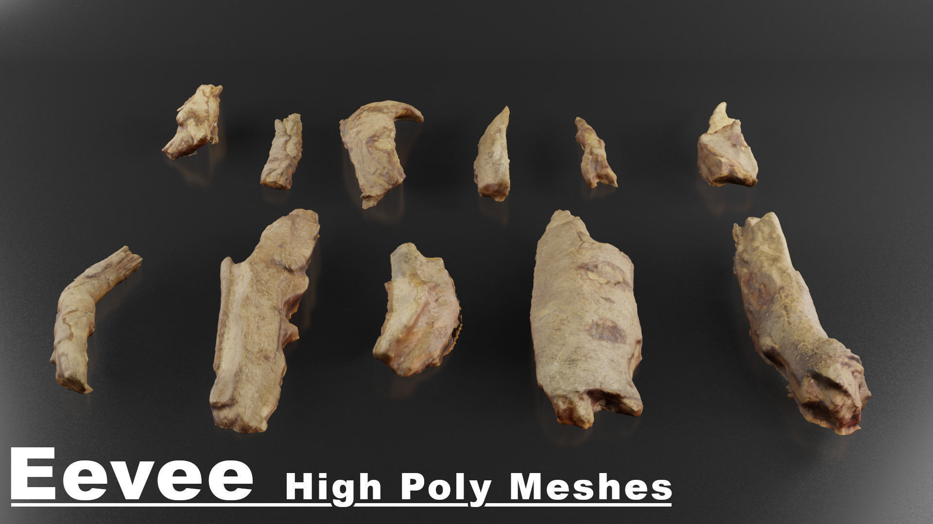 Wood Rubble Volume 2 Low-poly 3D model_4