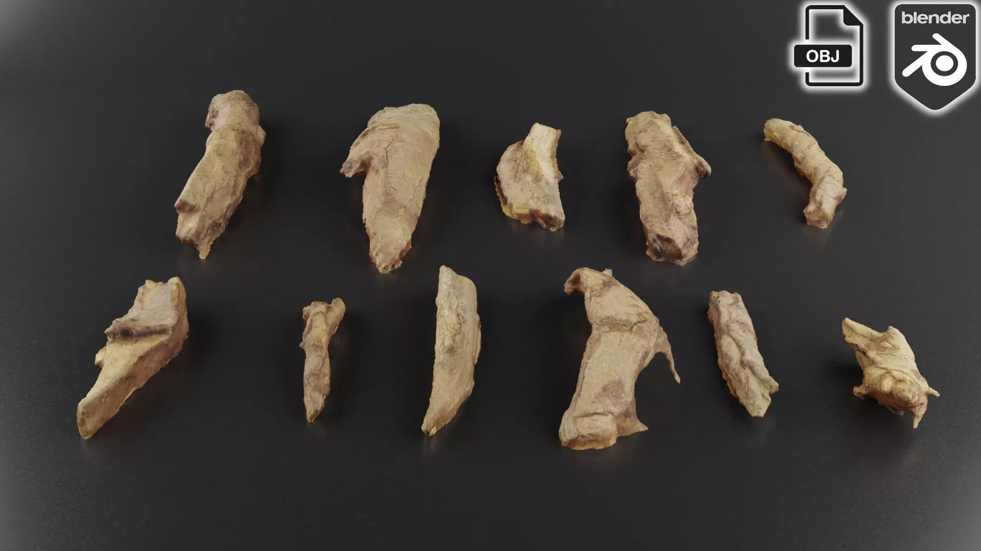 Wood Rubble Volume 2 Low-poly 3D model_0