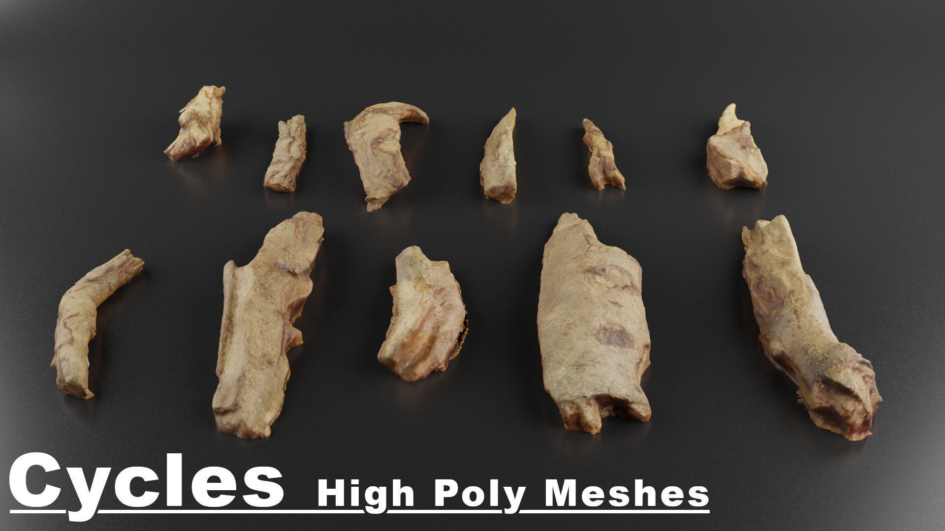 Wood Rubble Volume 2 Low-poly 3D model_2