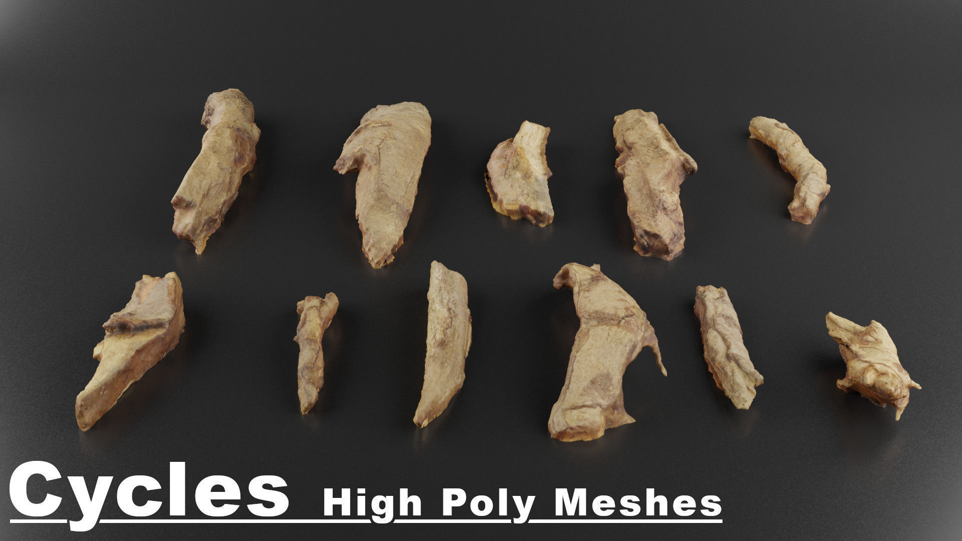 Wood Rubble Volume 2 Low-poly 3D model_1