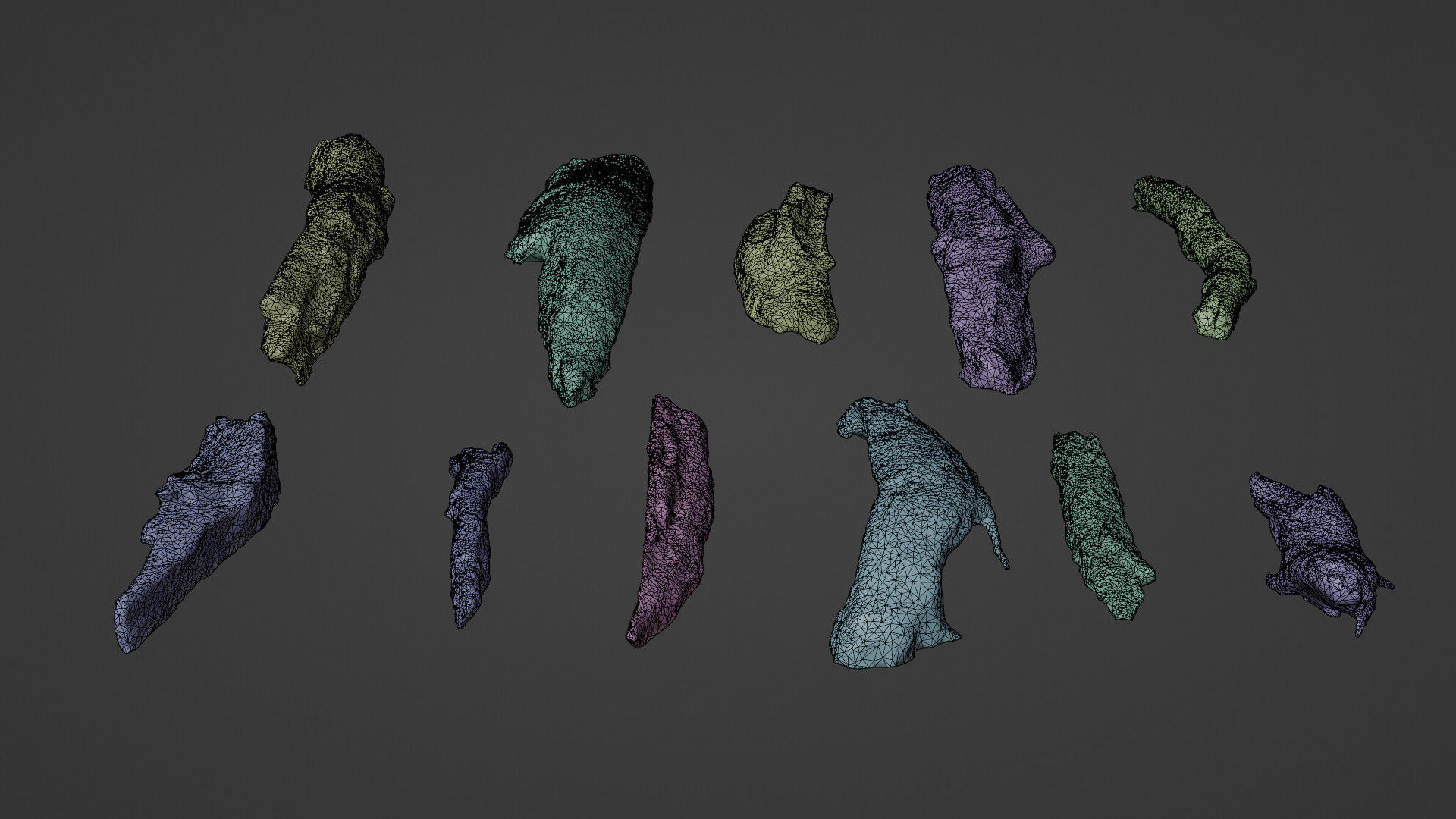 Wood Rubble Volume 2 Low-poly 3D model_6