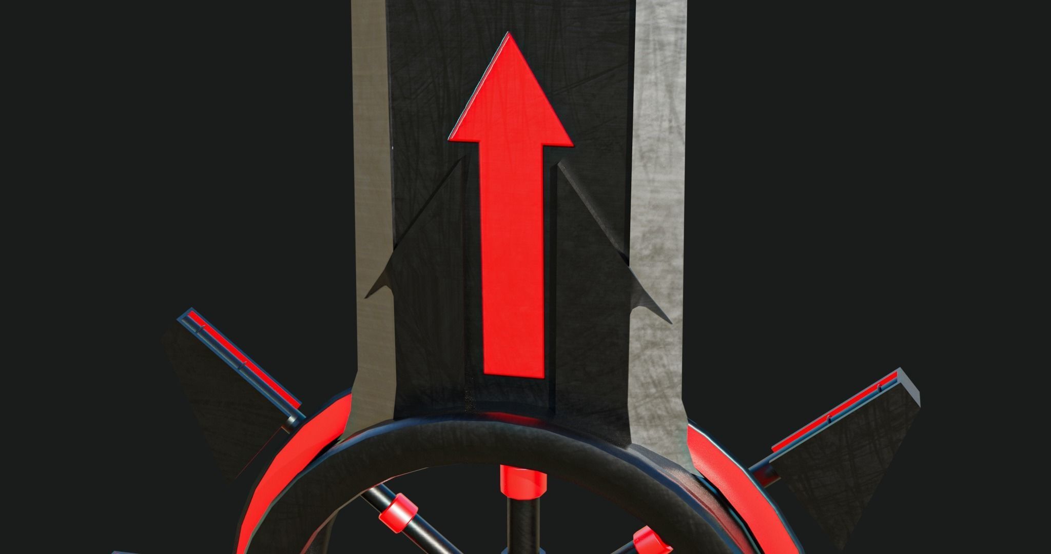 Fantasy Spear Glow 09 Game-Ready with PBR Textures Included Low-poly 3D model_22