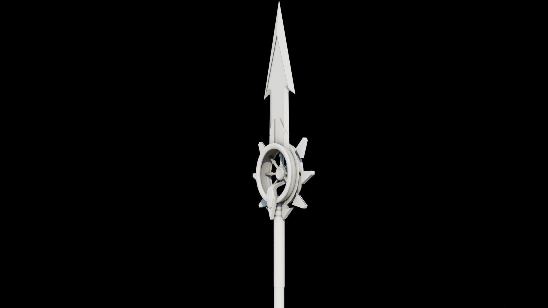 Fantasy Spear Glow 09 Game-Ready with PBR Textures Included Low-poly 3D model_25