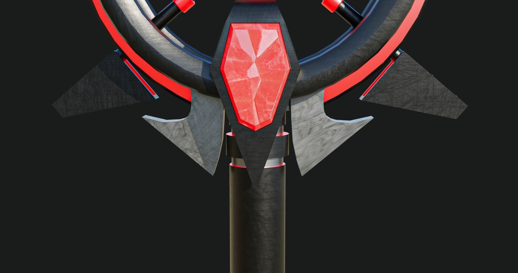 Fantasy Spear Glow 09 Game-Ready with PBR Textures Included Low-poly 3D model_20