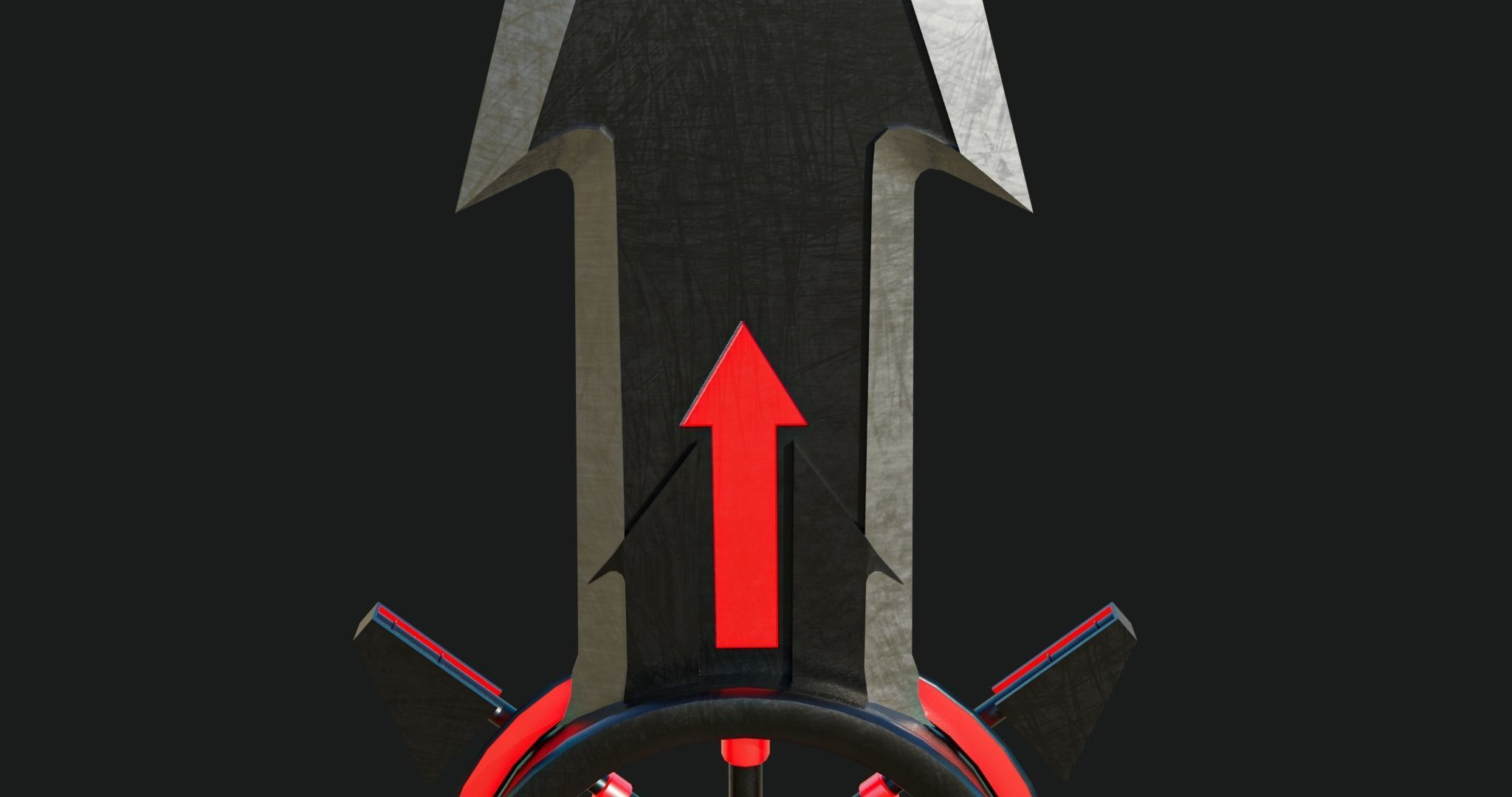 Fantasy Spear Glow 09 Game-Ready with PBR Textures Included Low-poly 3D model_11