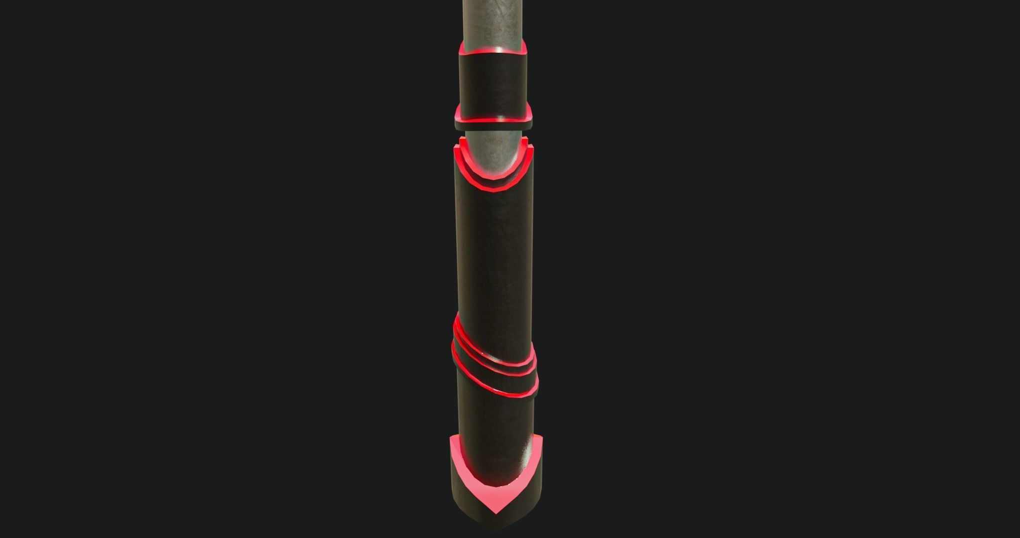 Fantasy Spear Glow 09 Game-Ready with PBR Textures Included Low-poly 3D model_7