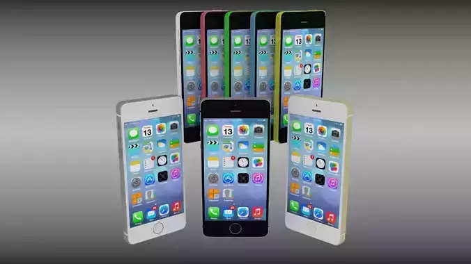 Iphone 5 collection different colored iphones