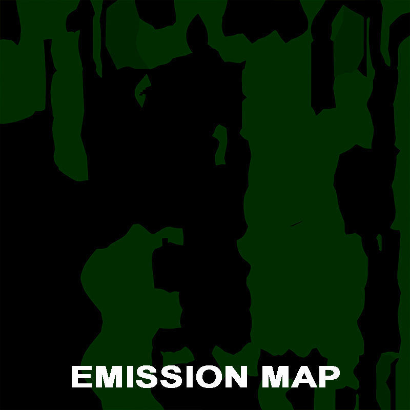 Fantasy Spear Glow 10 Game-Ready PBR Textures Included Low-poly 3D model_33