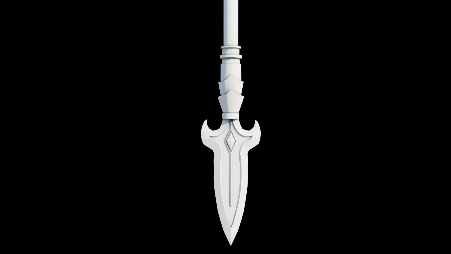Fantasy Spear Glow 10 Game-Ready PBR Textures Included Low-poly 3D model_27