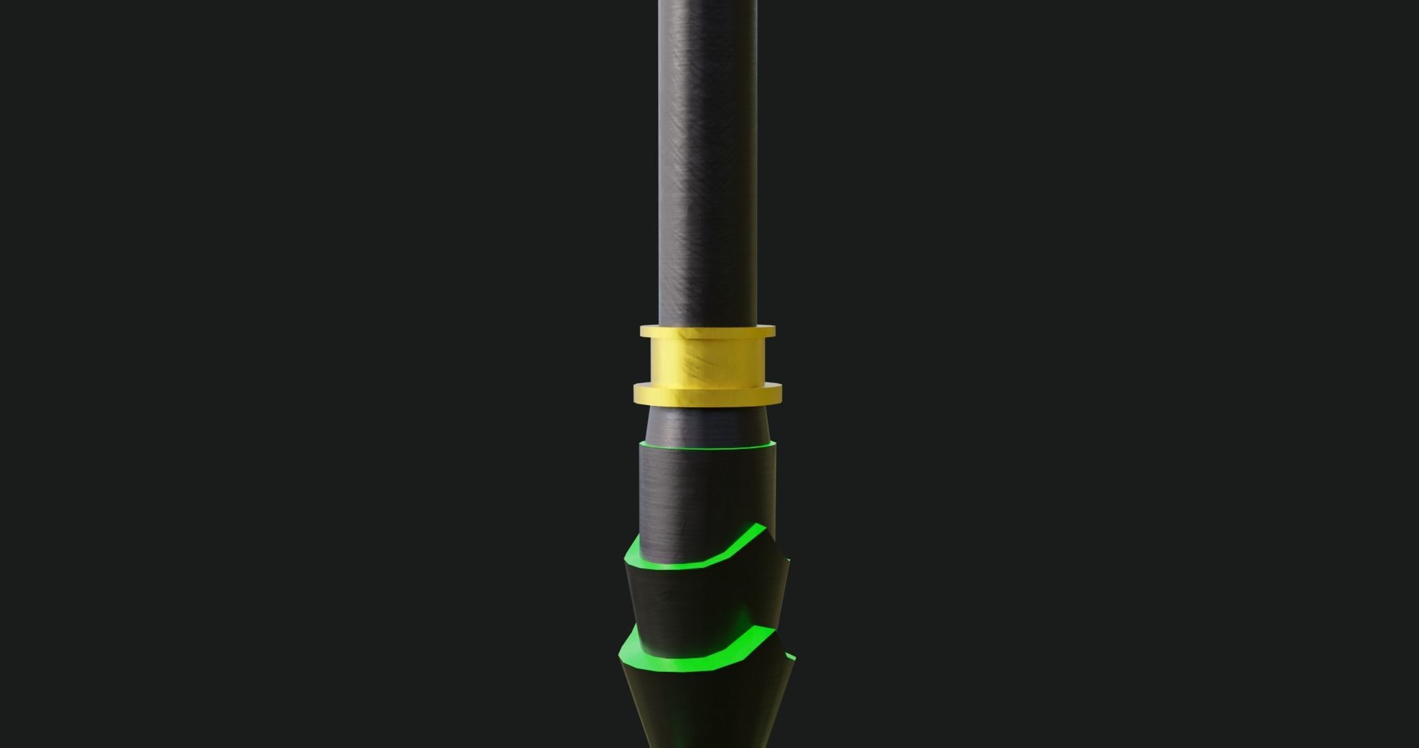Fantasy Spear Glow 10 Game-Ready PBR Textures Included Low-poly 3D model_15