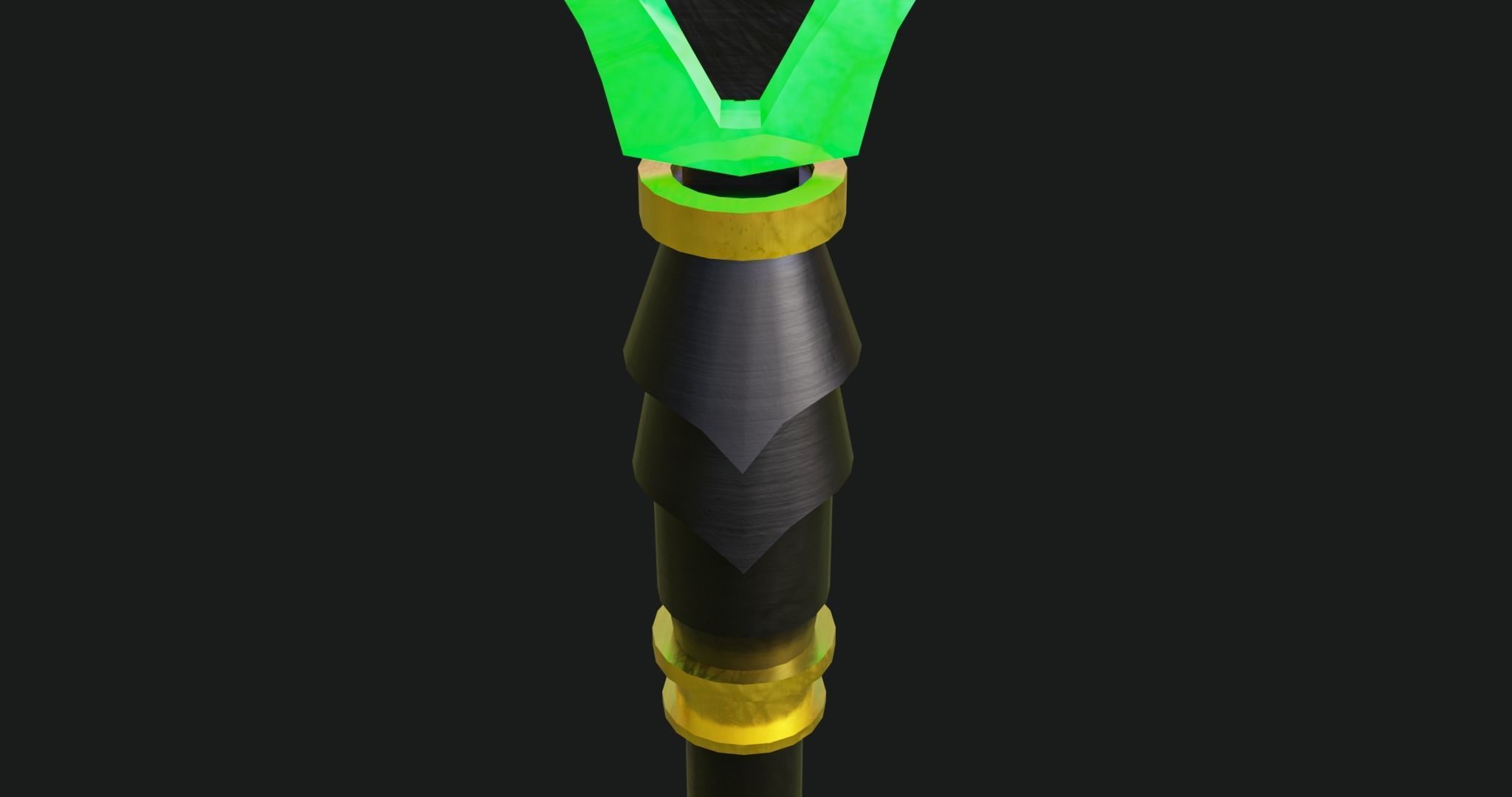 Fantasy Spear Glow 10 Game-Ready PBR Textures Included Low-poly 3D model_16