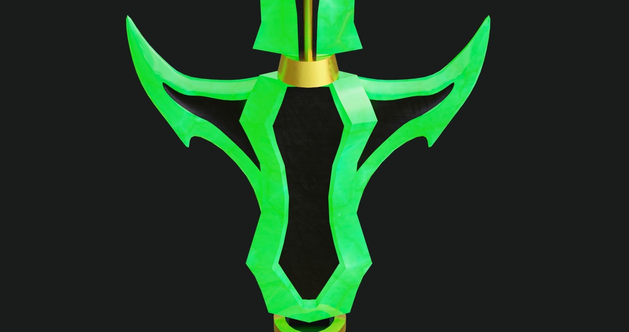 Fantasy Spear Glow 10 Game-Ready PBR Textures Included Low-poly 3D model_22